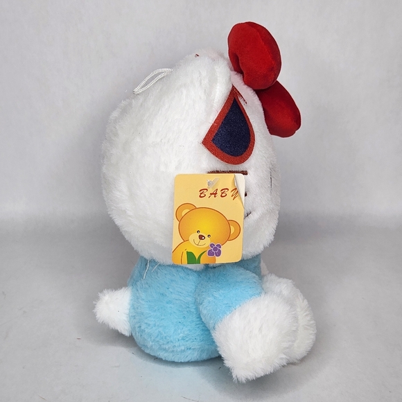 Hello Kitty Red and Blue Stuffed Animal Plush - Picture 2 of 4